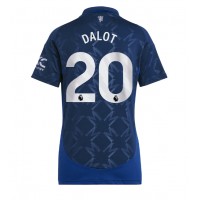 Fotbalové Dres Manchester United Diogo Dalot #20 Dámské Venkovní 2024-25 Krátký Rukáv